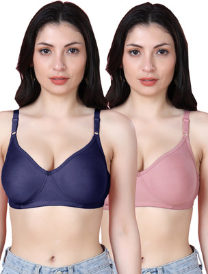 Shyam Sons FLAIR Emily Women T-Shirt Non Padded Bra(Dark Blue, Purple)