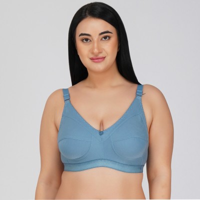 IMSA MODA Women T-Shirt Non Padded Bra(Blue)