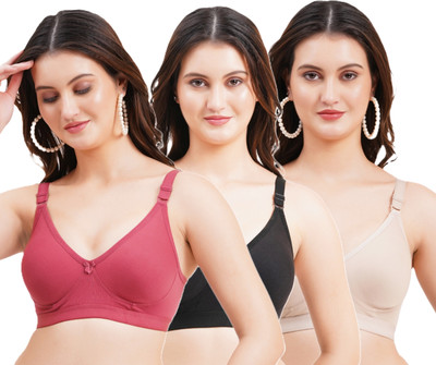 Layeba Women T-Shirt Non Padded Bra(Multicolor)