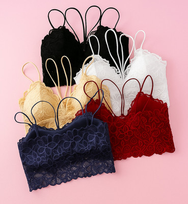 Kamini bralette bra::short bra::lace bra::everyday bra Women Full Coverage Lightly Padded Bra(Black, Blue, Maroon, Beige, White)