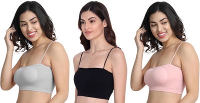 Gopalvilla Women Bralette Lightly Padded Bra(Multicolor)