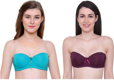 Pink PixiesCreation Women Everyday Lightly Padded Bra(Purple)