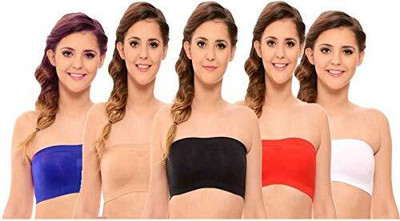 Mehiraafashion TUBE MODEL BRA Women Bandeau/Tube Non Padded Bra(Multicolor)
