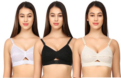 In Beauty PERIMUM Women Everyday Non Padded Bra(White)