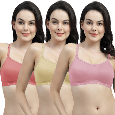 Shyam Sons FLAIR NWBrezza Women Sports Non Padded Bra(Pink, Beige, Red)