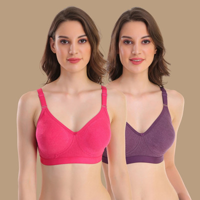 POOJA RAGENEE Doble Layer Bra Women Everyday Non Padded Bra(Multicolor)