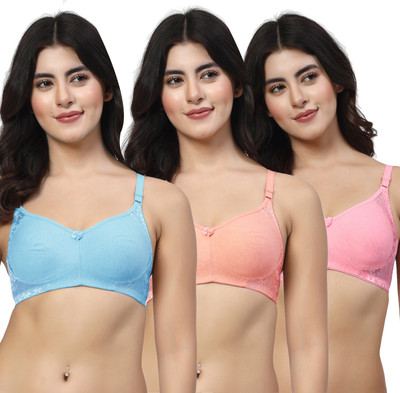 LILY inimad Women Bralette Non Padded Bra(Multicolor)