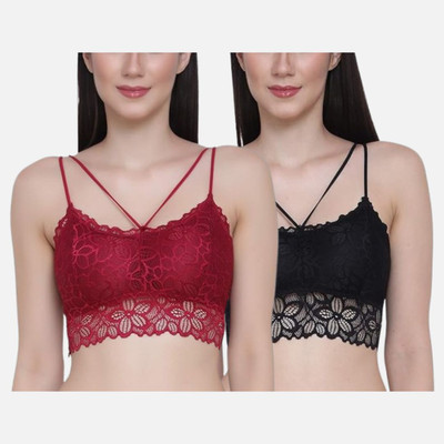 VC ENTERPRISE lace padded bra Women Sports Lightly Padded Bra(Multicolor)