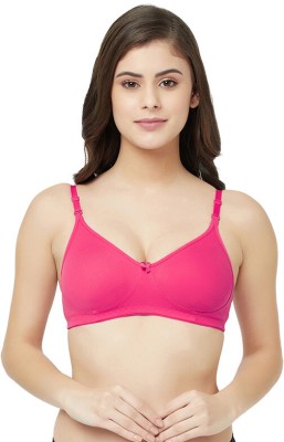 Groversons Paris Beauty Women T-Shirt Non Padded Bra(Pink)