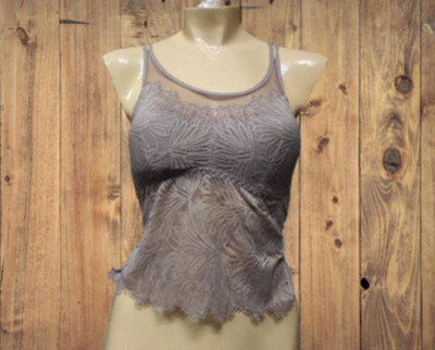 Raysx Women Cami Bra Lightly Padded Bra(Grey)
