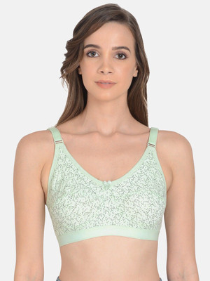 mod & Shy Women T-Shirt Non Padded Bra(Green)