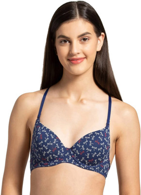 JOCKEY Women T-Shirt Lightly Padded Bra(Blue)