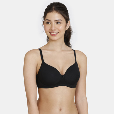ZIVAME Women Balconette Lightly Padded Bra(Black)