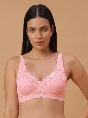 SOIE Women T-Shirt Non Padded Bra(Pink)