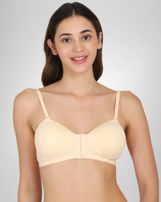 BOBYSIZE BODYSIZE Front Open Padded Bra for Women Women Balconette Lightly Padded Bra Women Balconette Lightly Padded Bra(Beige)