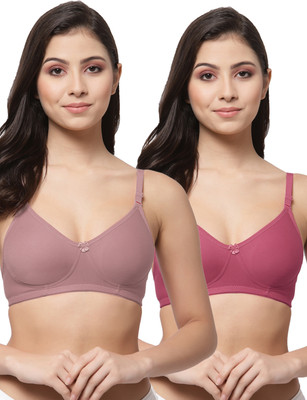 COLLEGE GIRL CG1301 Women Everyday Non Padded Bra(Brown, Maroon)