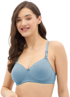 RAHA S.G Women T-Shirt Lightly Padded Bra(Blue)