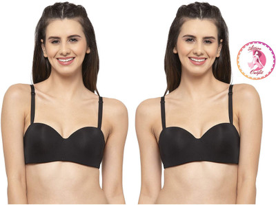ATTIRE OUTFIT Women Push-up Lightly Padded Bra(Black)