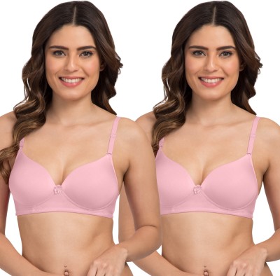 TWEENS Tweens Heavily Padded Bra Women Full Coverage Heavily Padded Bra(Pink)