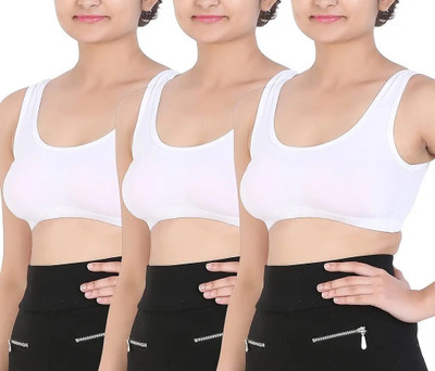 Fashocart FREE SIZE Women Sports Non Padded Bra(Multicolor)