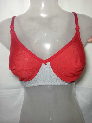 MADHAV NA Women Everyday Non Padded Bra(Red)