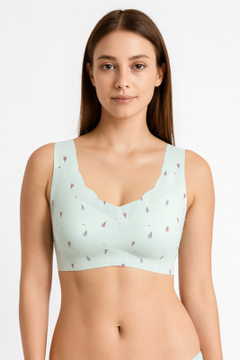 Hpa Women Push-up Lightly Padded Bra(Green)