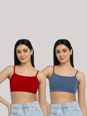 Kapiance Women Bralette Non Padded Bra(Multicolor)