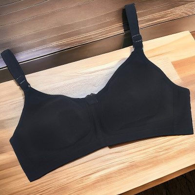 MOSSMOOR Women Everyday Non Padded Bra(Black)