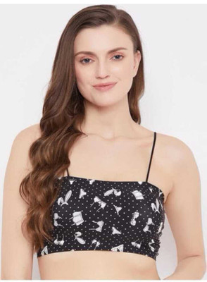 Raysx Women T-Shirt Lightly Padded Bra(Black)