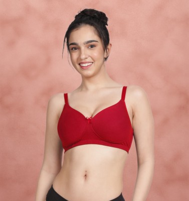 Susie Women T-Shirt Lightly Padded Bra(Red)