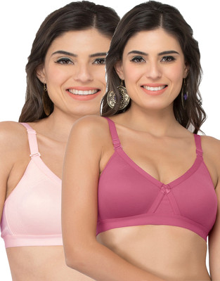 COLLEGE GIRL CG1304 Women Minimizer Lightly Padded Bra(Purple, Pink)