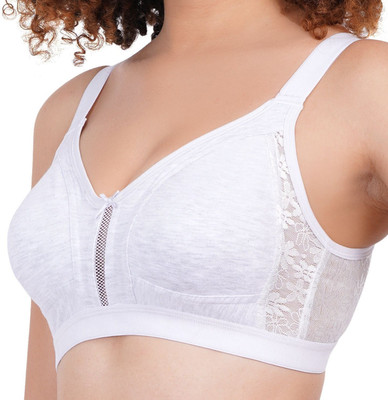 Brabea WOMEN COMFY BRA Women T-Shirt Non Padded Bra(White)