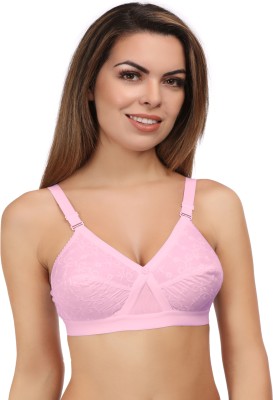 Eve's Beauty Full Coverage Bra Women Full Coverage Non Padded Bra(Pink)