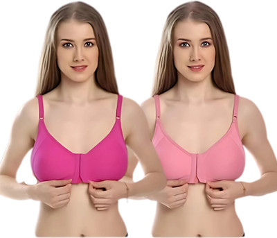SWAP Front Hook Open bra - Pack of 2 - Multicolor Women Everyday Non Padded Bra(Multicolor)