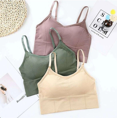 Payal Creation fANCY FREE SIZE BRA Women Cami Bra Lightly Padded Bra(Multicolor)