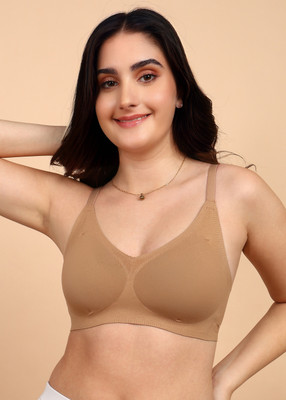 Dressberry Women Everyday Lightly Padded Bra(Beige)