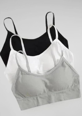 Paradise 646 sports bra Women Everyday Lightly Padded Bra(Black, White, Grey)
