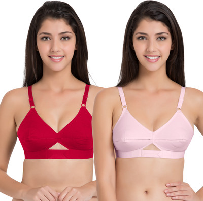 Centra Women Minimizer Non Padded Bra(Multicolor)