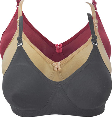 X-WELL Women T-Shirt Non Padded Bra(Multicolor)