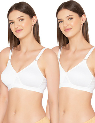 Groversons Paris Beauty Women Full Coverage Non Padded Bra(White)
