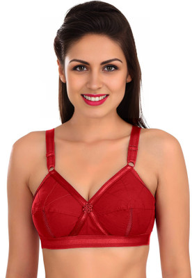 SONA Perfecto Cotton Bras for Women Full Coverage Ladies Bras for Women Women Full Coverage Non Padded Bra(Maroon)