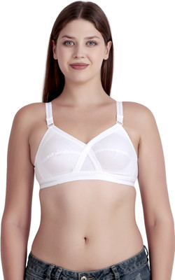 Piylu Premium Women Full Coverage Non Padded Bra(White)