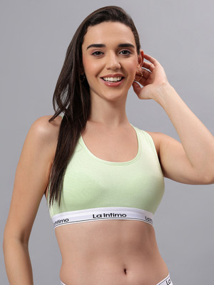 La inTimo Women Full Coverage Heavily Padded Bra(Light Green)