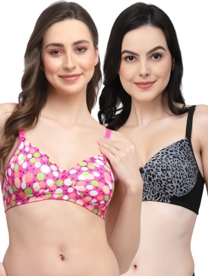 COLLEGE GIRL Polypad-705-Polypad-532 Women Everyday Lightly Padded Bra(Black, Grey, Pink)