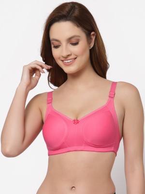 Floret Women's Full Cup Minimize Bust Size Bra Women Minimizer Non Padded Bra(Pink)