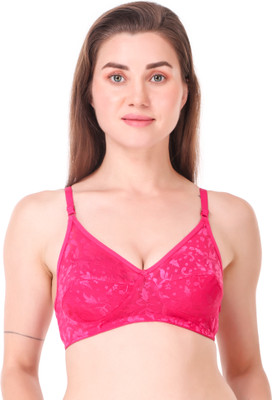 FlirtyFits Everyday Comfirt Women Full Coverage Non Padded Bra(Pink)