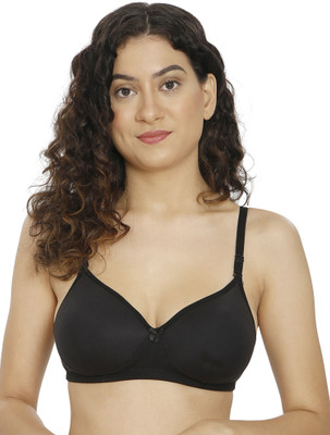 LIDYANA BEAUTY MEDIUM COVRAGE WIREFREE PUSH UP BRA Women Push-up Heavily Padded Bra(Black)