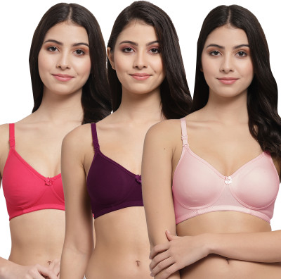 Docare Women Everyday Lightly Padded Bra(Pink, Purple, Pink)