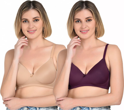 styleluxe styleluxe women padded bra, tshirt bra combo Women T-Shirt Lightly Padded Bra(Multicolor)