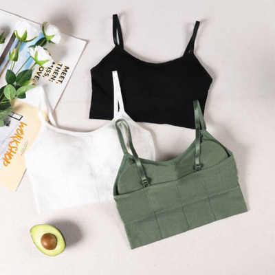 MAHEK CREATIVE Women Sports Lightly Padded Bra(Black, White, Green)